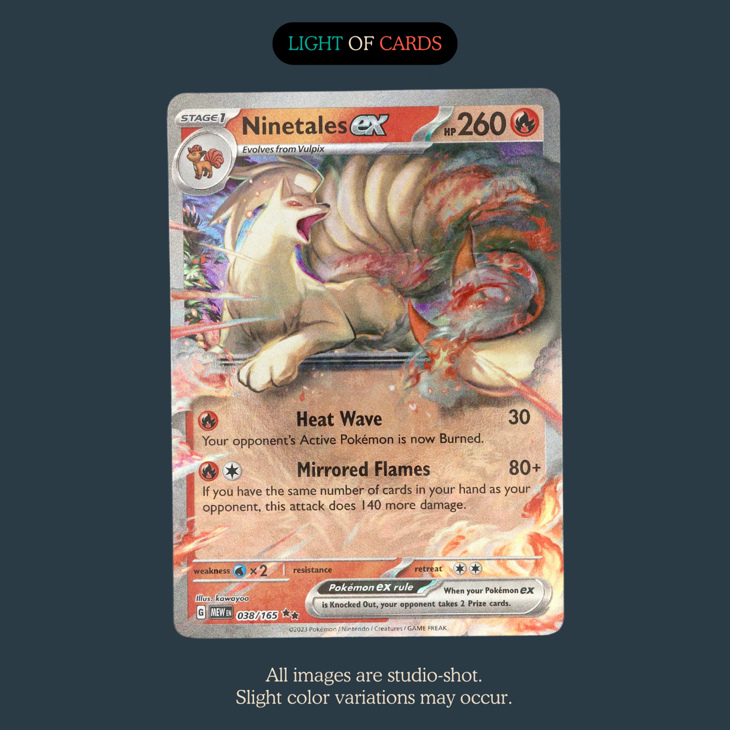 Pokémon TCG - Ninetales ex - 038/165 -  Double Rare - Holo - SV151