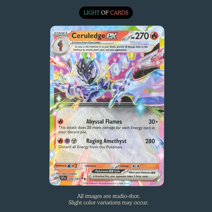 Pokémon TCG - Ceruledge ex - 036/191 - Double Rare - Surging Sparks