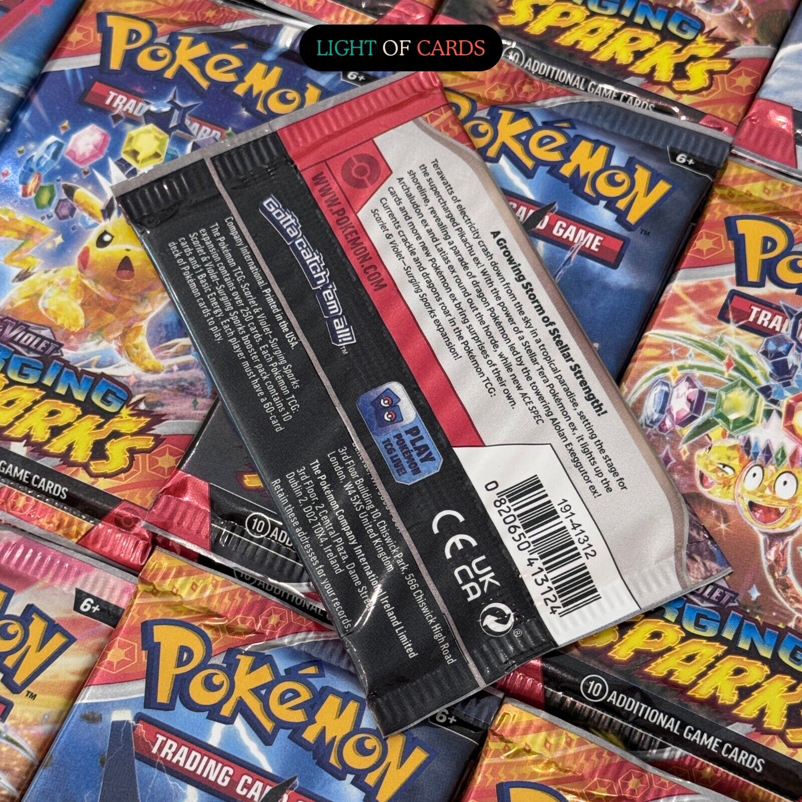 [Sealed] 5 x Pokemon TCG - Scarlet & Violet - Surging Sparks - 5 Packs