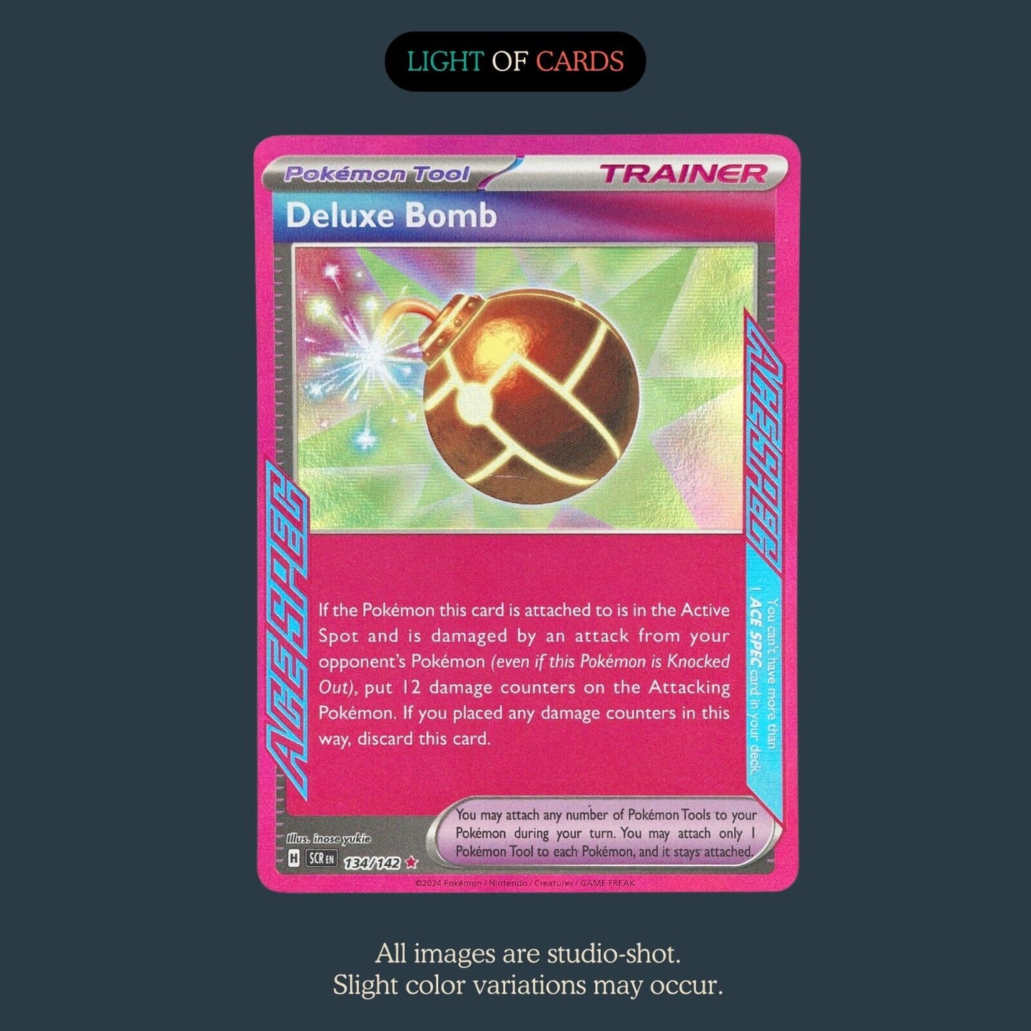 Pokémon TCG - Deluxe Bomb - 134/142 - ACE SPEC Rare - Stellar Crown - NM/M