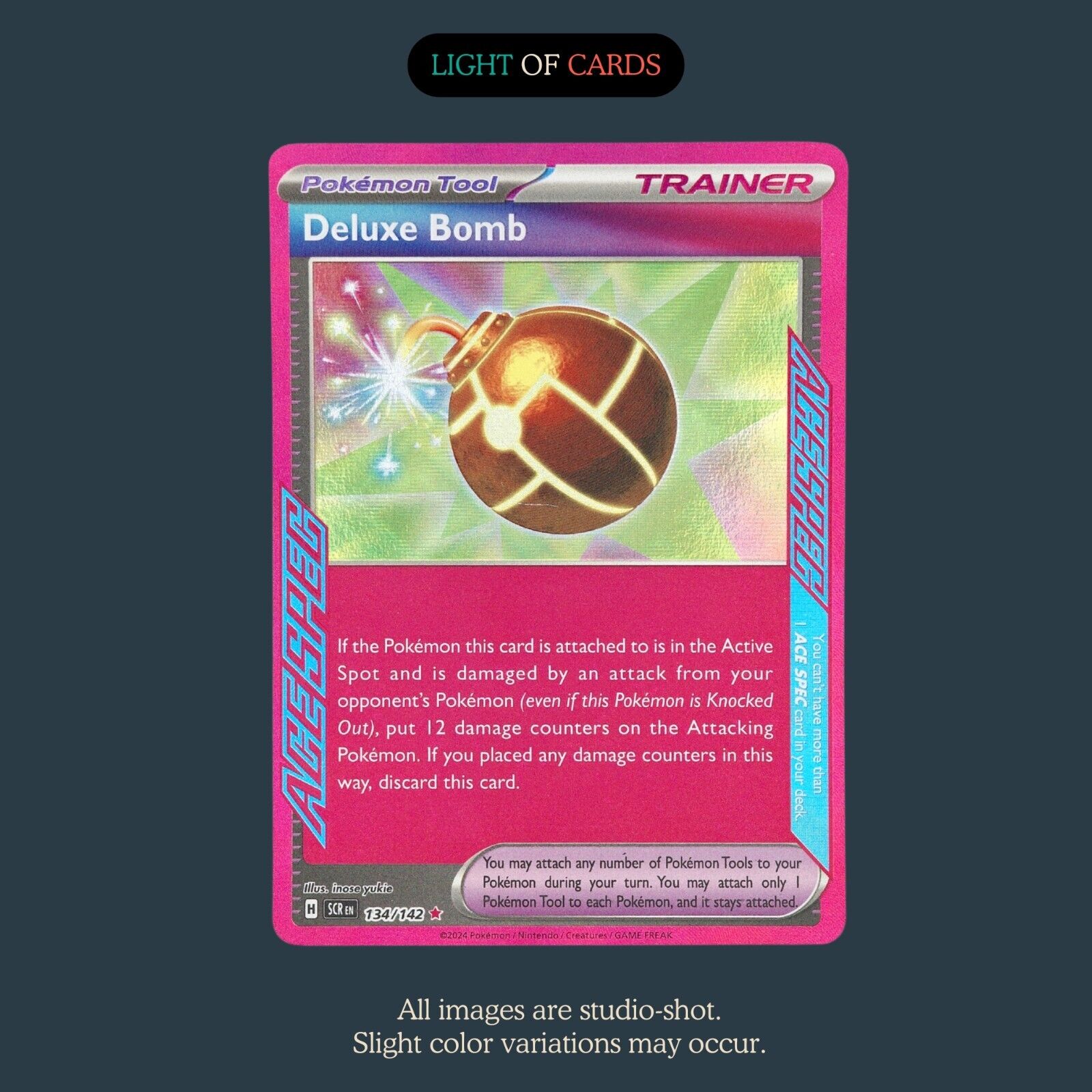 Pokémon TCG - Deluxe Bomb - 134/142 - ACE SPEC Rare - Stellar Crown - NM/M