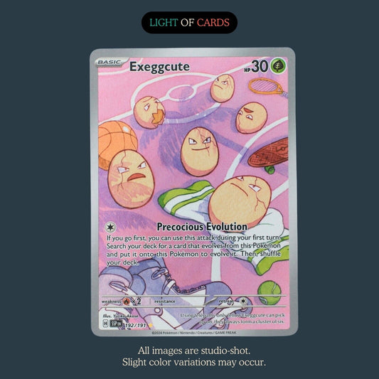 Pokémon TCG - Exeggcute- 192/191 - Illustration Rare - Surging Sparks - Full Art