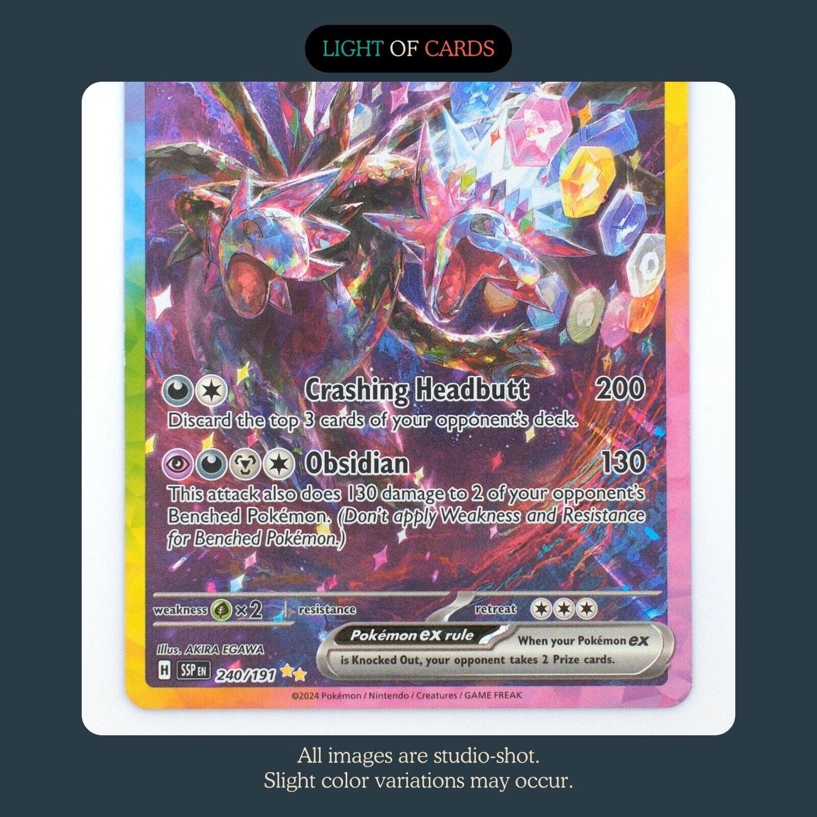 Pokémon TCG - Hydreigon ex- 240/191 - Special Illustration Rare - Surging Sparks