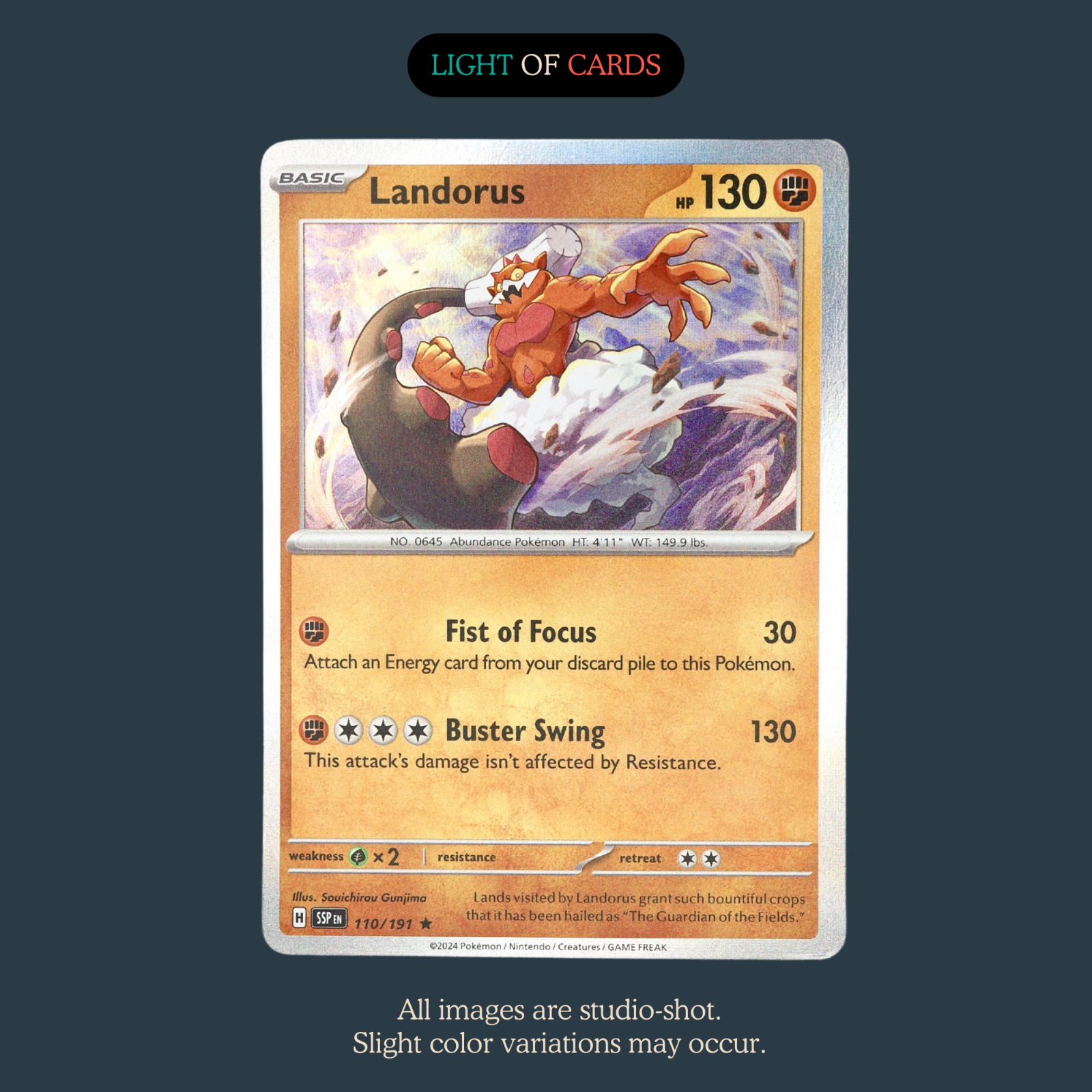 Pokémon TCG - Landorus- 110/191 - Holo - Rare - Surging Sparks