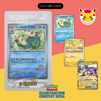 Pokémon TCG - Illustration Contest 2024 Promo - Pikachu - SVP213/214/215