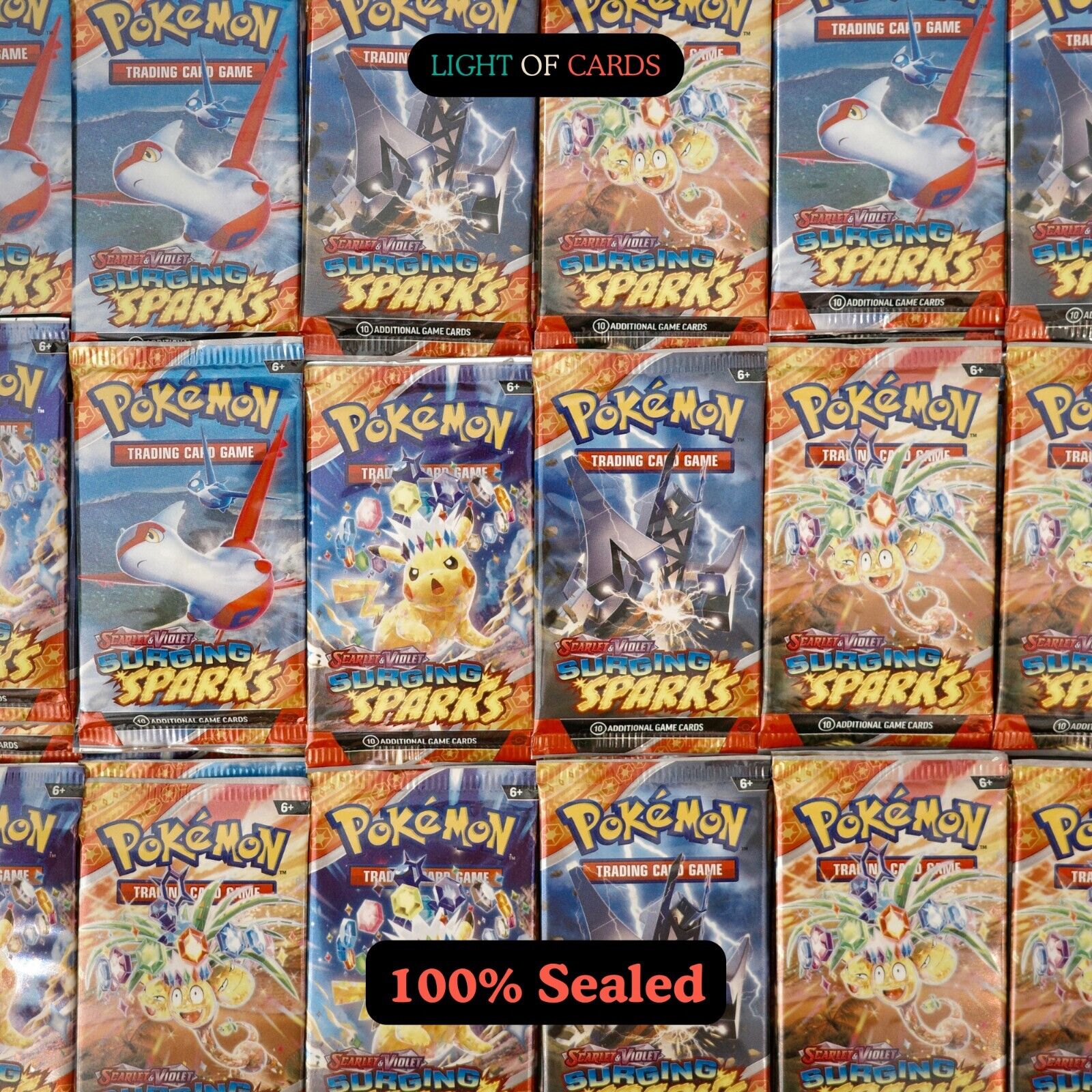 [Sealed] 5 x Pokemon TCG - Scarlet & Violet - Surging Sparks - 5 Packs