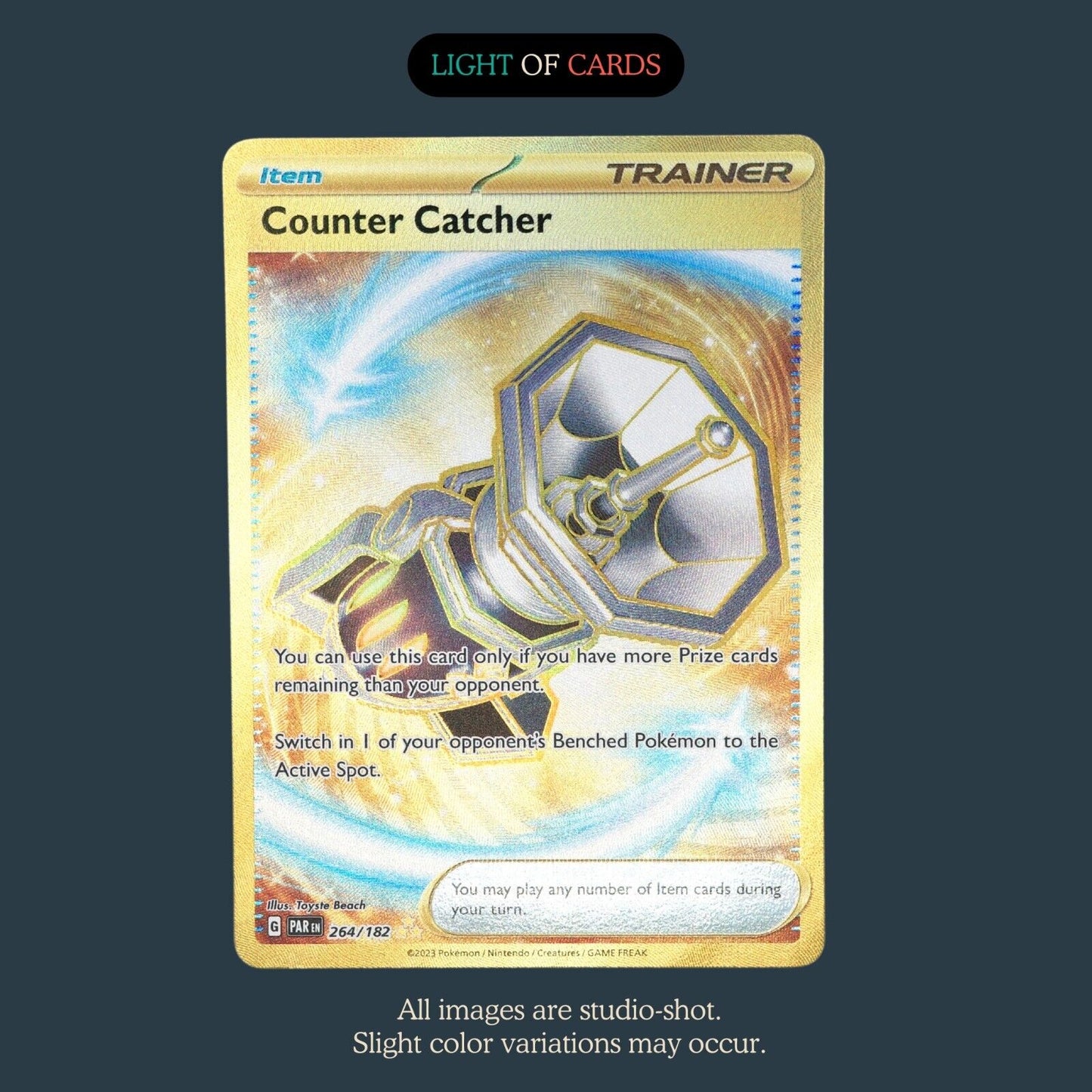 Pokémon TCG -  Counter Catcher - 264/182 - Hyper Rare - Paradox Rift