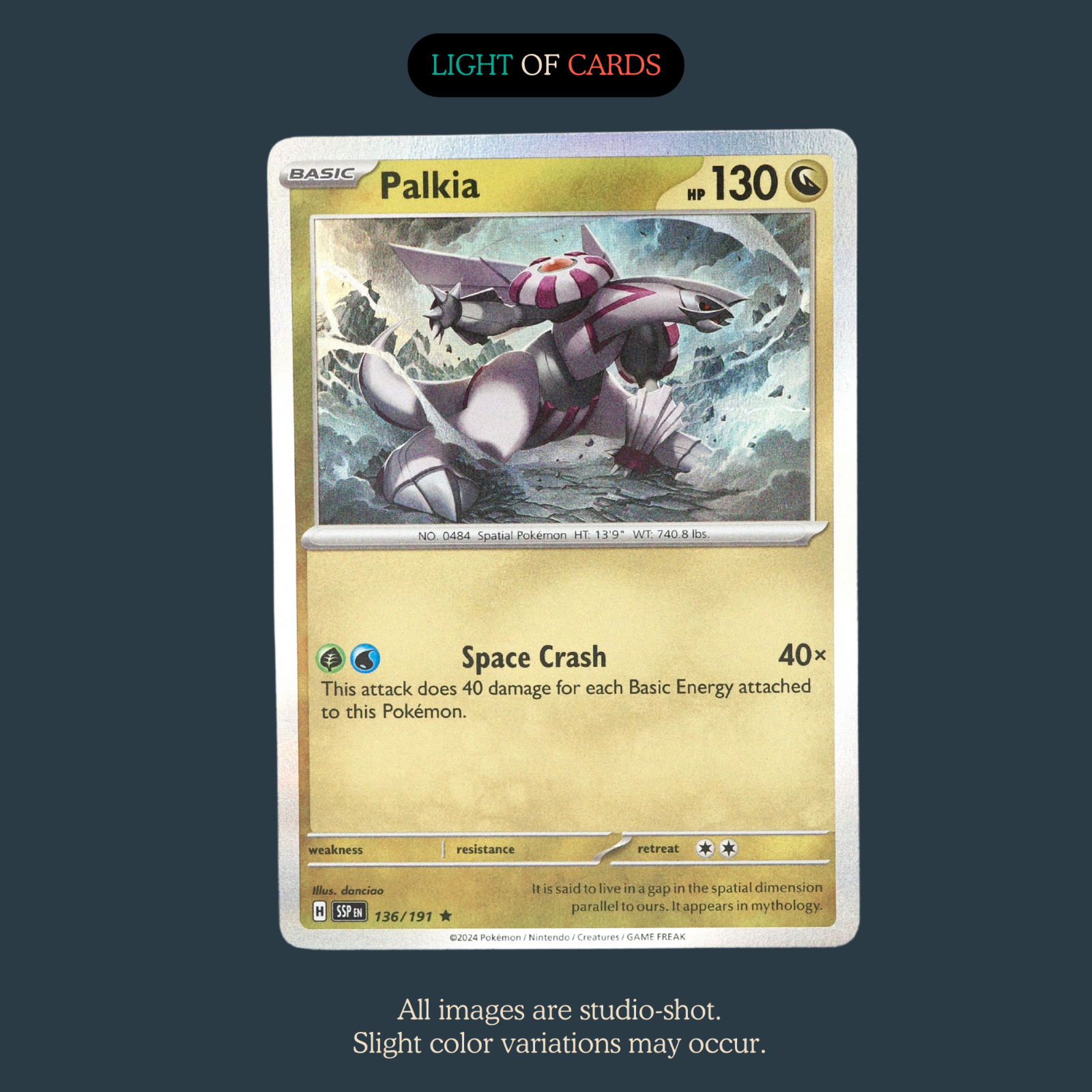 Pokémon TCG - Palkia - 136/191 - Holo - Rare - Surging Sparks