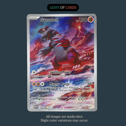 Pokémon TCG - Groudon - 199/182 - Illustration Rare - Paradox Rift