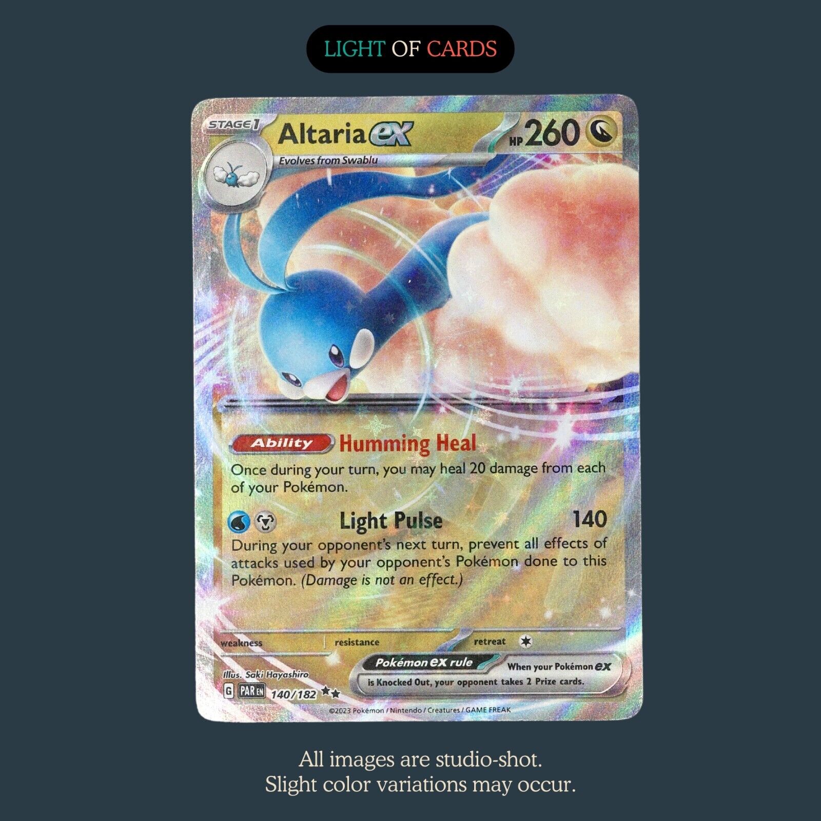 Pokémon TCG - Altaria ex - 140/182 - Double Rare - Paradox Rift - Full Art