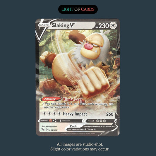 Pokémon TCG - Slaking V - 058/078 - Ultre Rare - Holo -  Pokemon Go