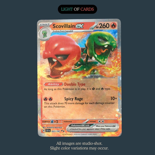 Pokémon TCG - Scovillain ex - 037/191 - Double Rare - Surging Sparks