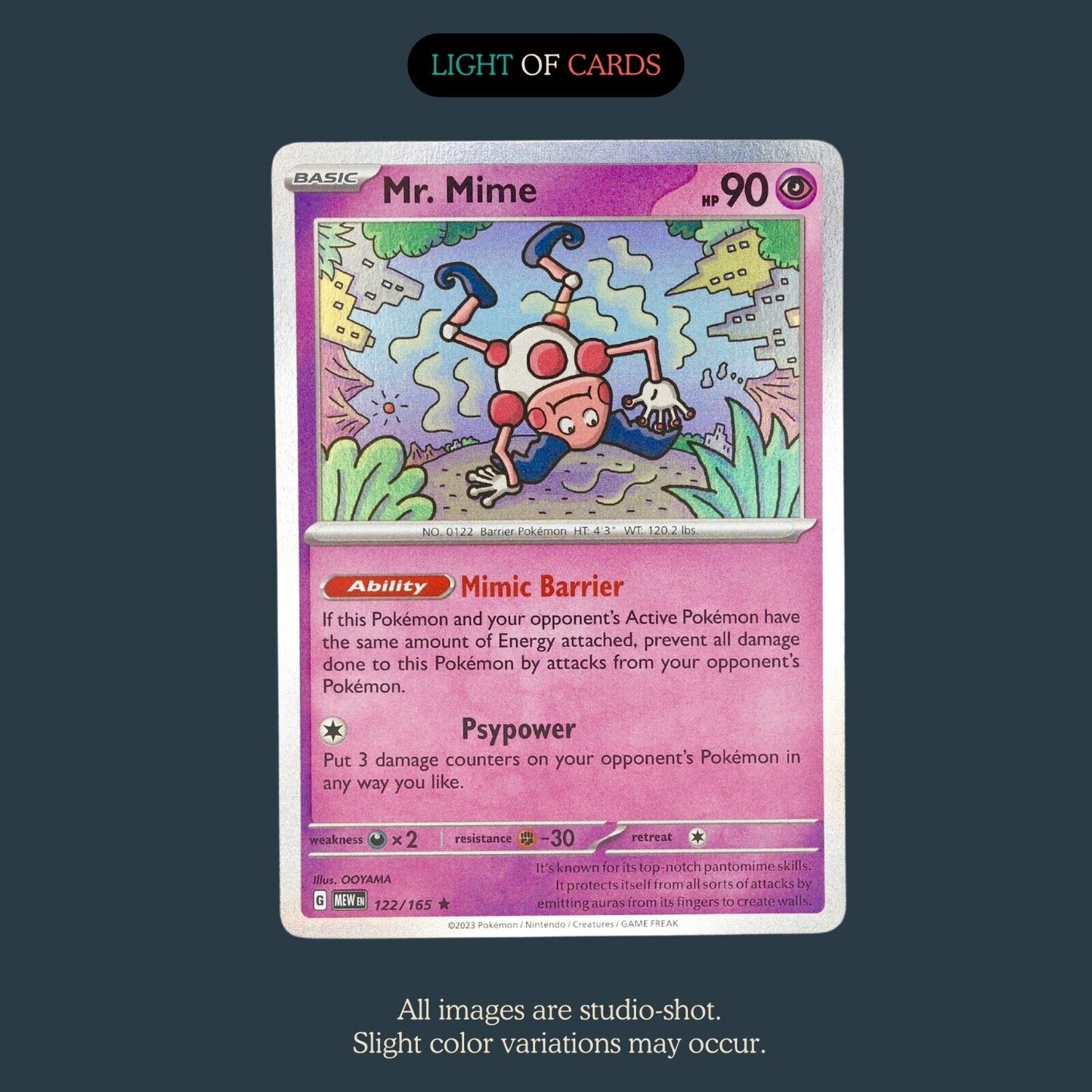 Pokémon TCG - Mr.Mime - 122/165 - Rare - Holo -  SV151