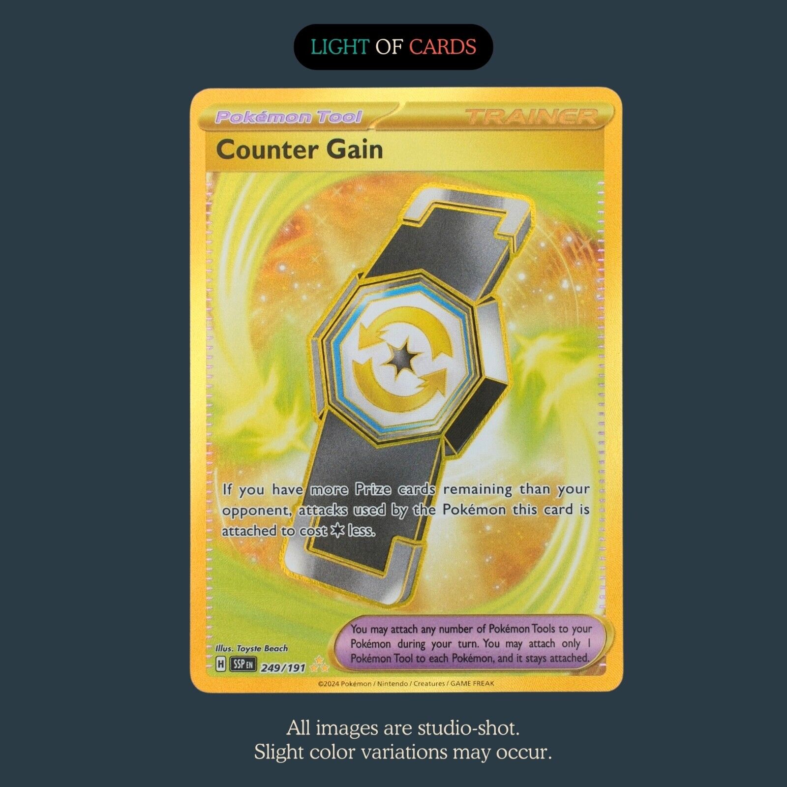 Pokémon TCG - Counter Gain - 249/191 - Hyper Rare - Surging Sparks - Full Art