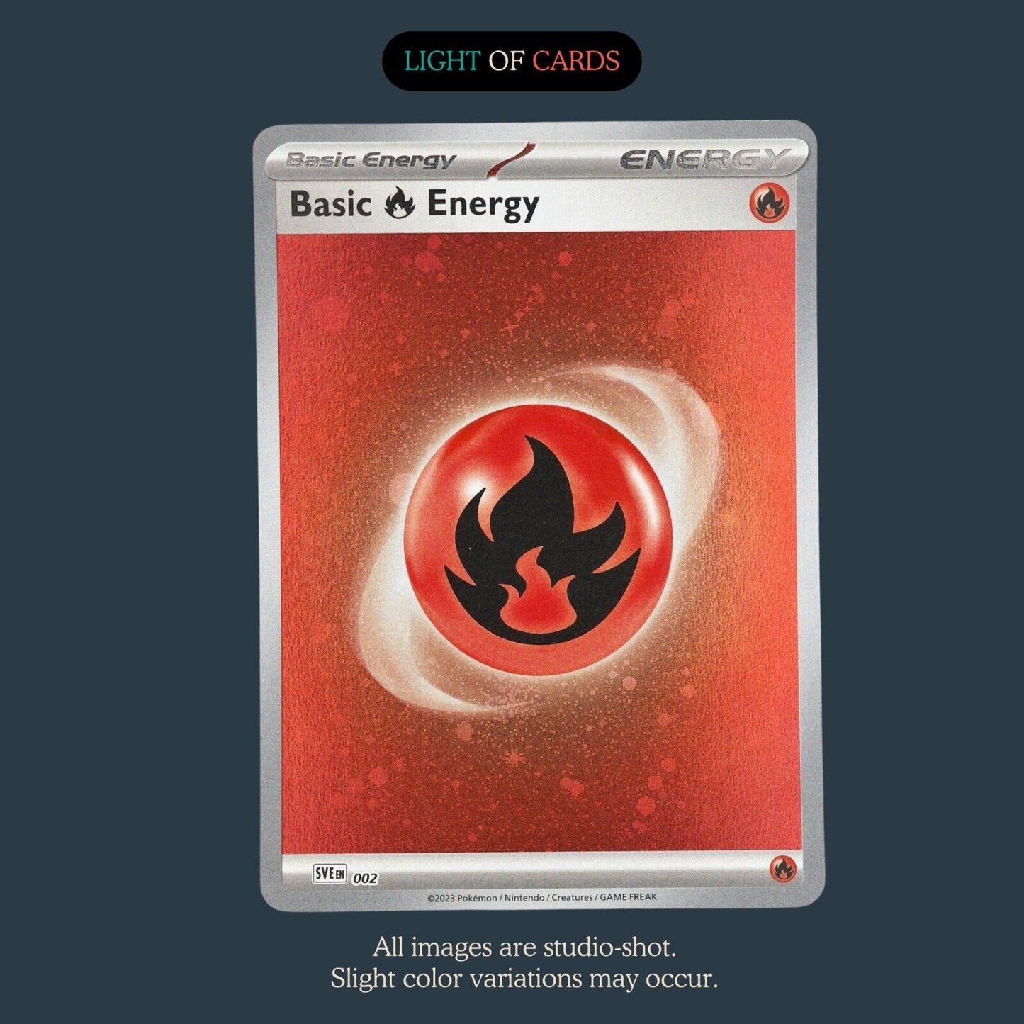 Pokémon TCG - Cosmos Holo - Basic Energy Card - Holo -  Fire - Water - Green