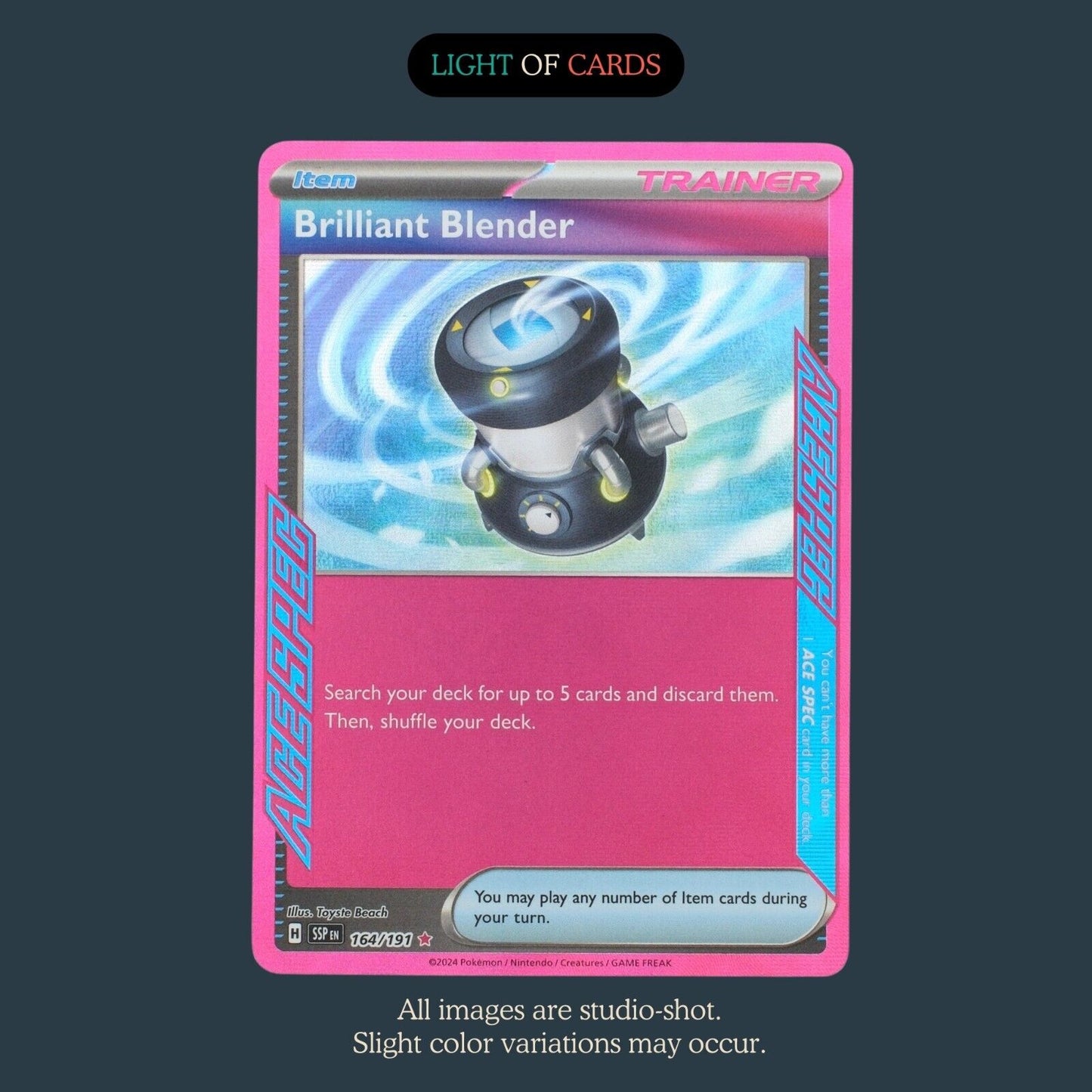 Pokémon TCG - Brilliant Blender - 164/191 - ACE Rare - Surging Sparks