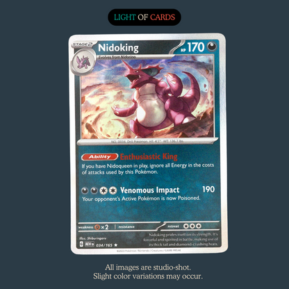 Pokémon TCG - Nidoking - 034/165 - Rare - Holo -  SV151