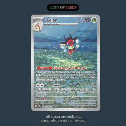 Pokémon TCG - Ledian - 144/142 - Illustration Rare - Steller Crown - NM/M