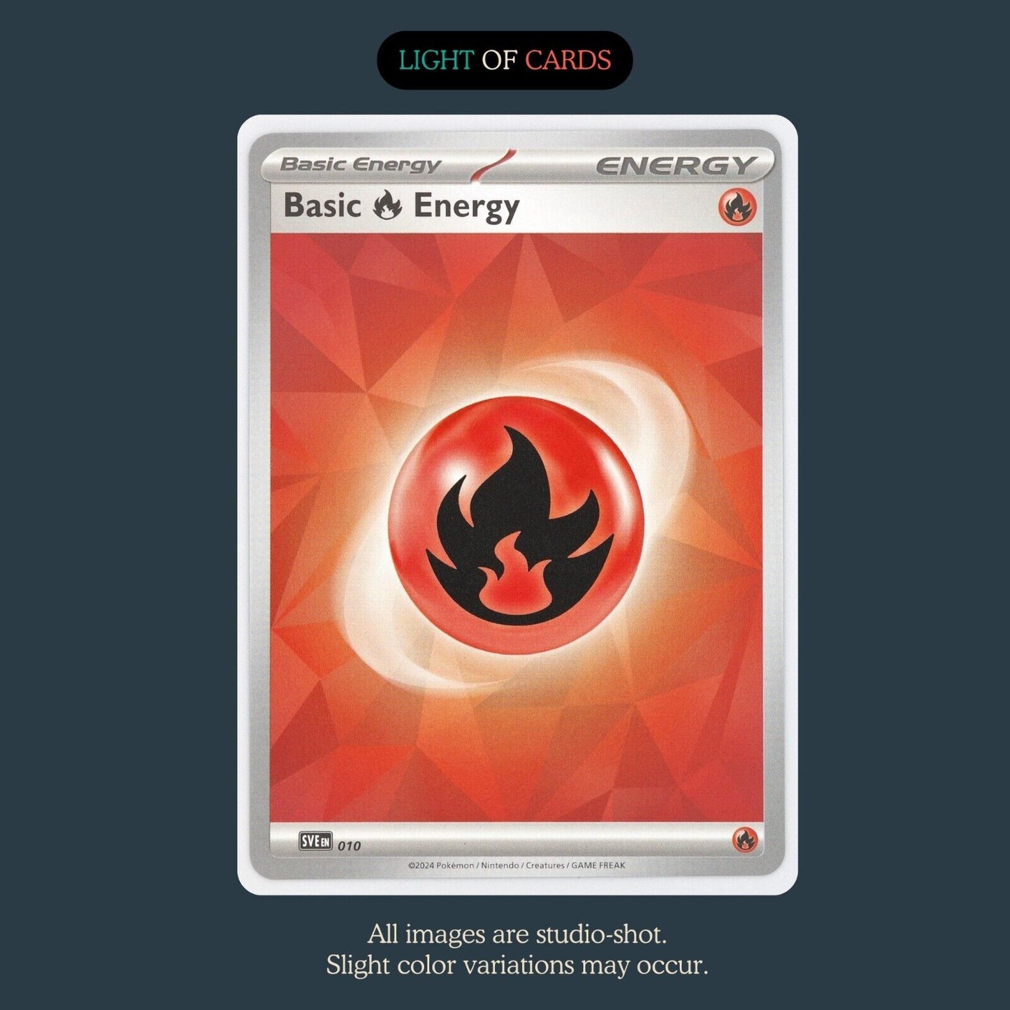 Pokémon TCG - Basic Energy Card Bundle - Fire - Water - Green - Fighting - Metal