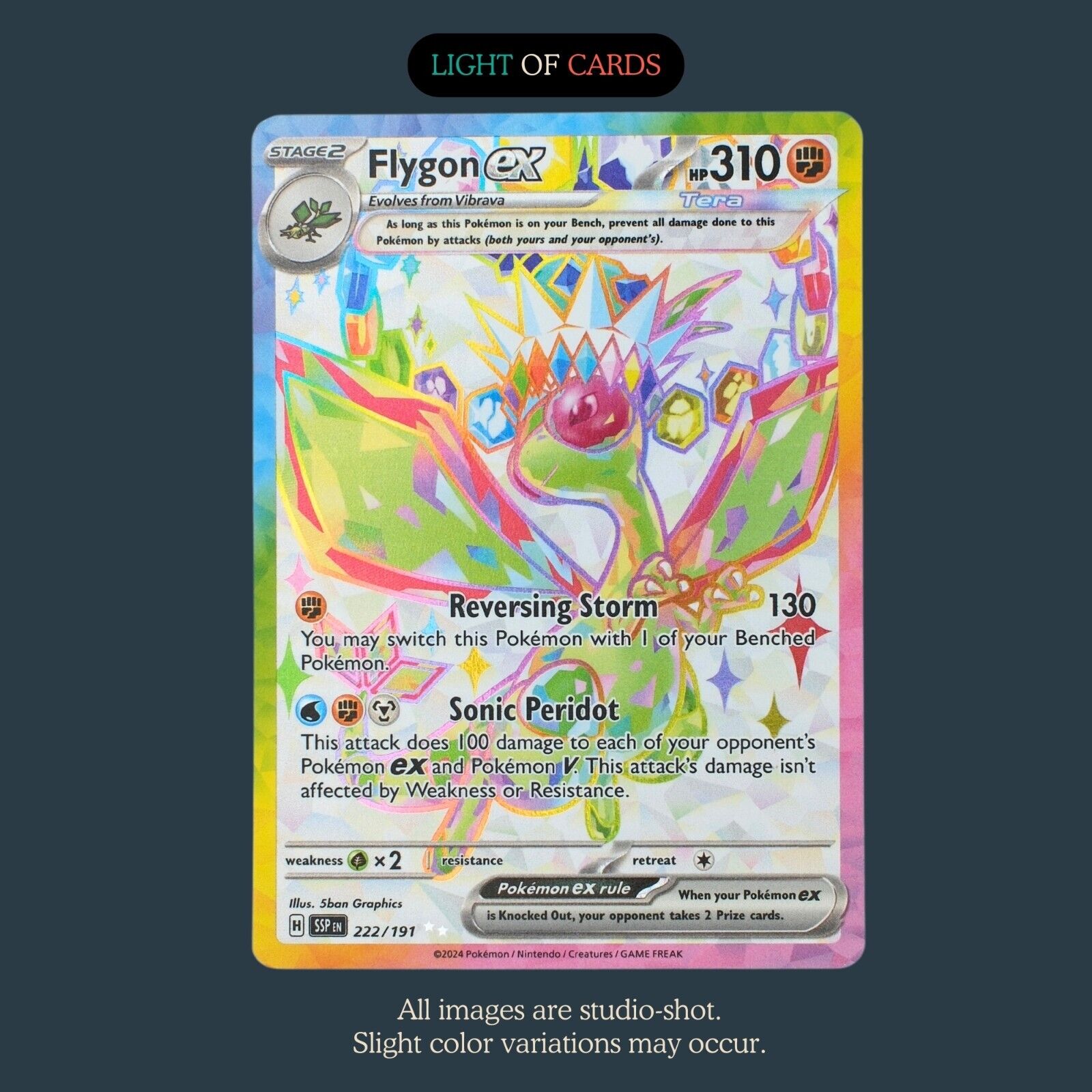 Pokémon TCG - Flygon ex - 222/191 - Ultra Rare - Surging Sparks - Full Art