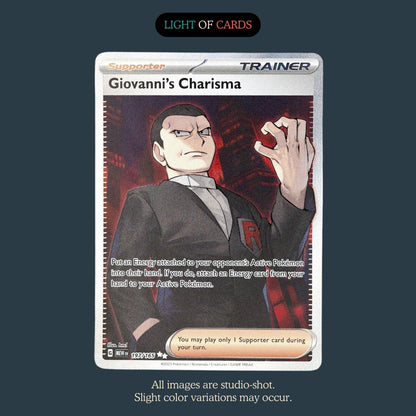 Pokémon TCG - Giovanni's Charisma - 197/165 - Ultra Rare  - Holo -  SV15