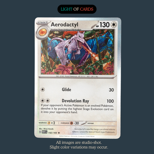 Pokémon TCG - Aerodactyl - 142/165 - Rare - Holo -  SV151