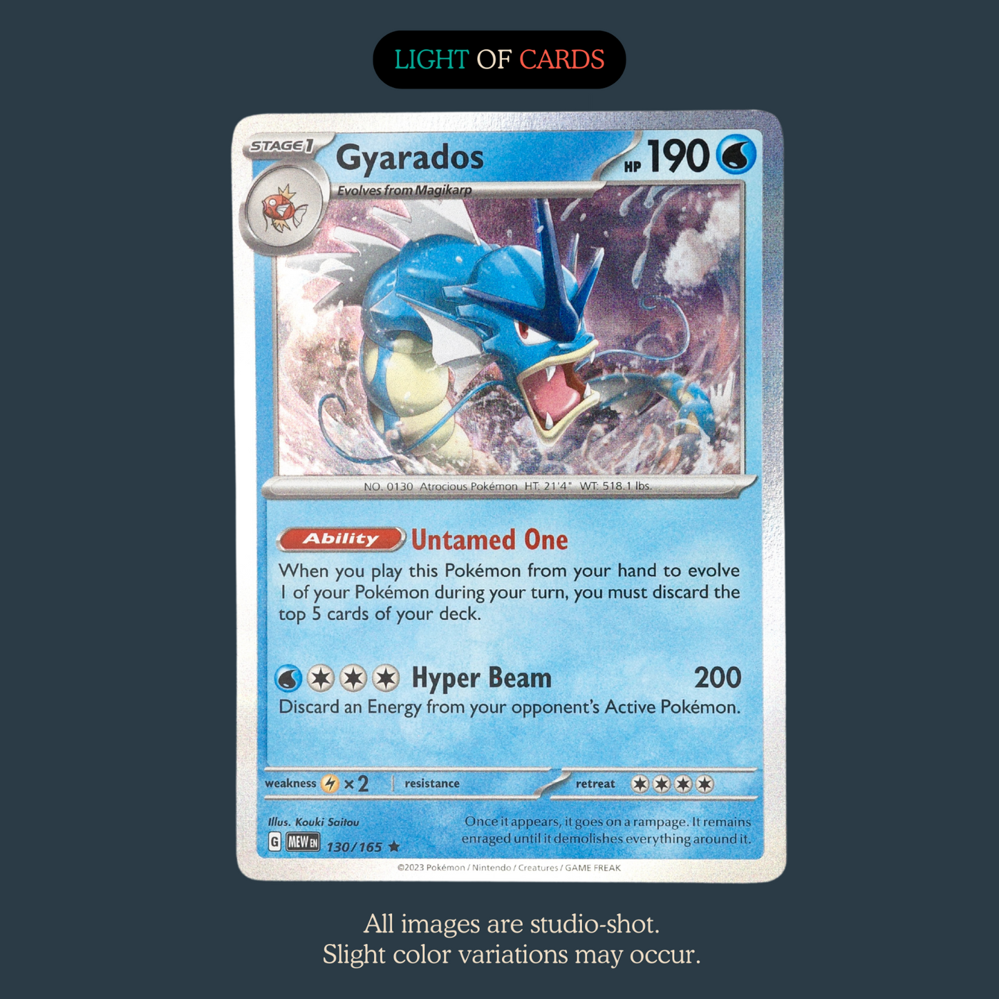 Pokémon TCG - Gyarados - 130/165 - Rare - Holo -  SV151