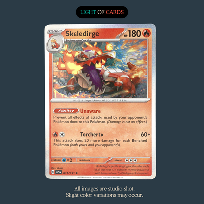 Pokémon TCG - Skeledirge - 031/191 - Holo - Rare - Surging Sparks