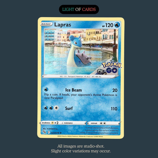 Pokémon TCG - Lapras - 023/078 - Holo - Rare - Pokemon Go