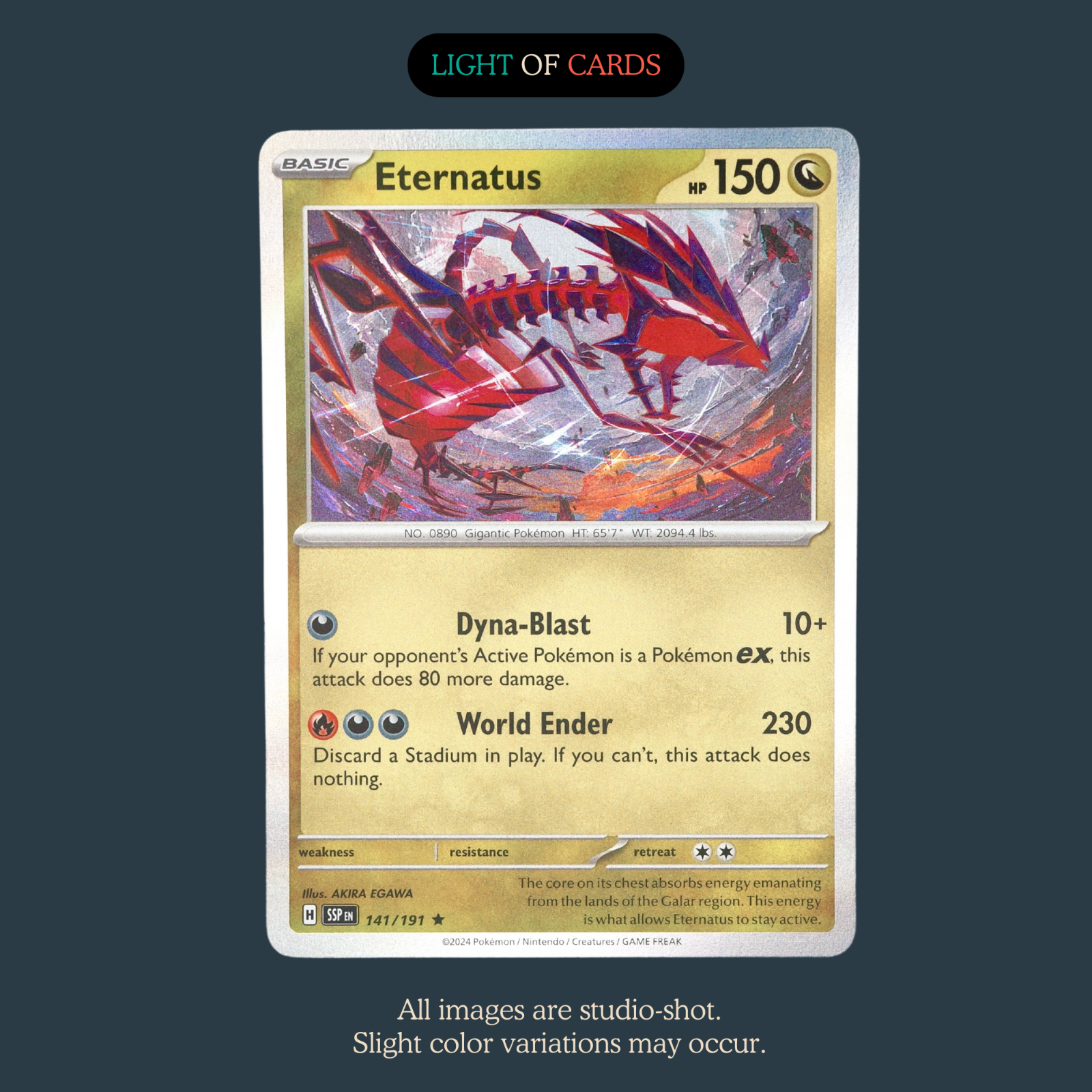 Pokémon TCG - Eternatus- 141/191 - Holo - Rare - Surging Sparks