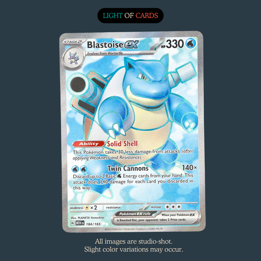 Pokémon TCG - Blastoise ex - 184/165 - Ultra Rare - Holo - SV151 - Full Art